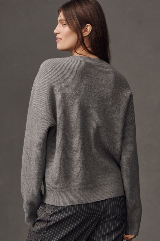 Maeve Graphic Ribbed-Hem Sweater #1