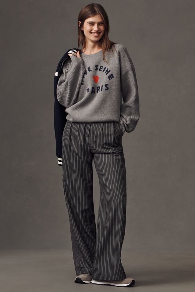Maeve Graphic Ribbed-Hem Sweater #2