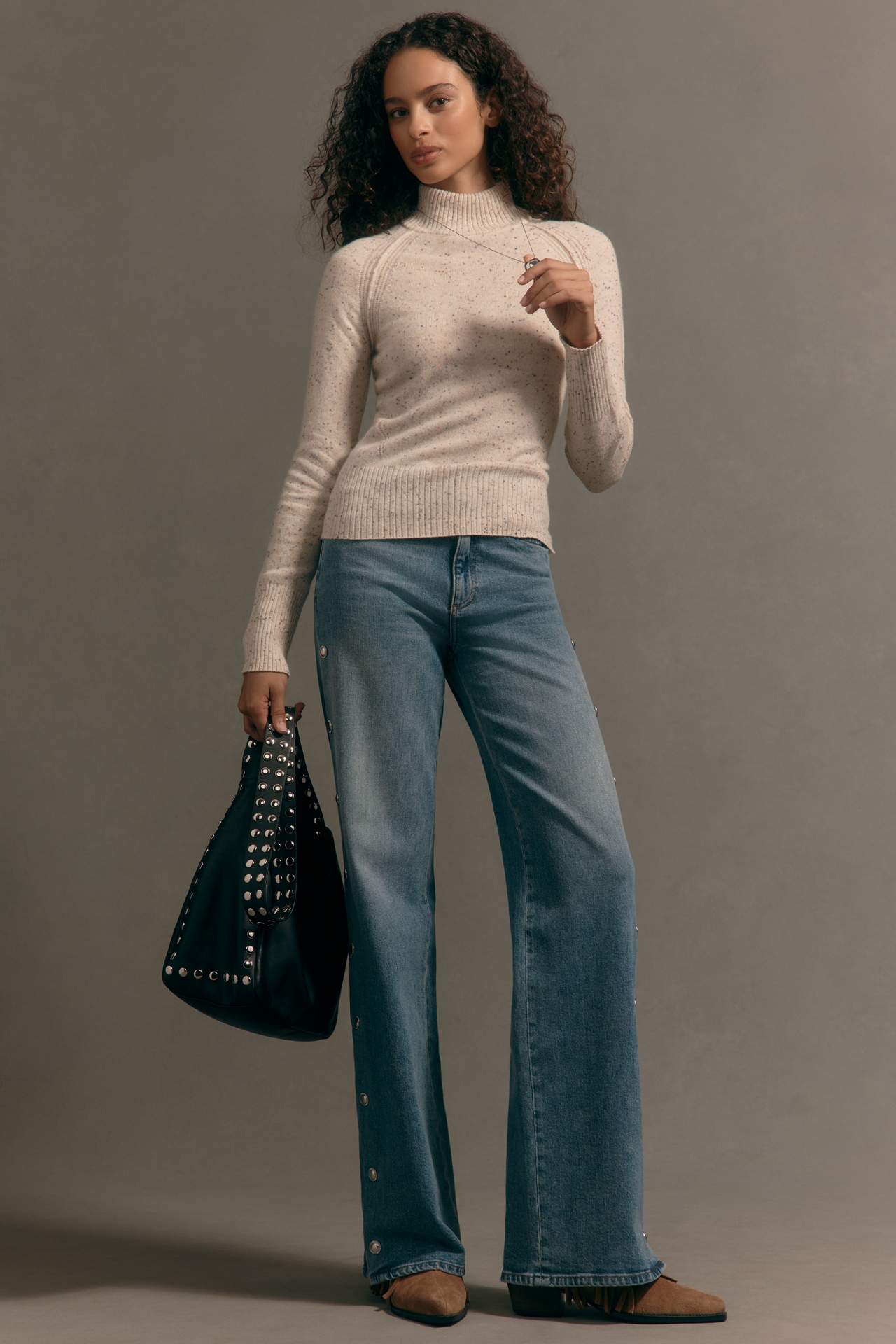 Maeve Cashmere Turtleneck Sweater