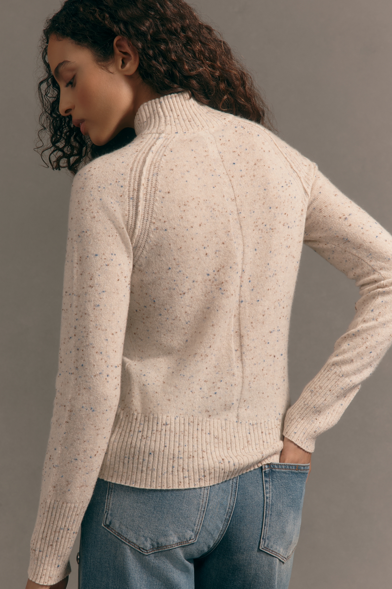 Maeve Cashmere Turtleneck Sweater