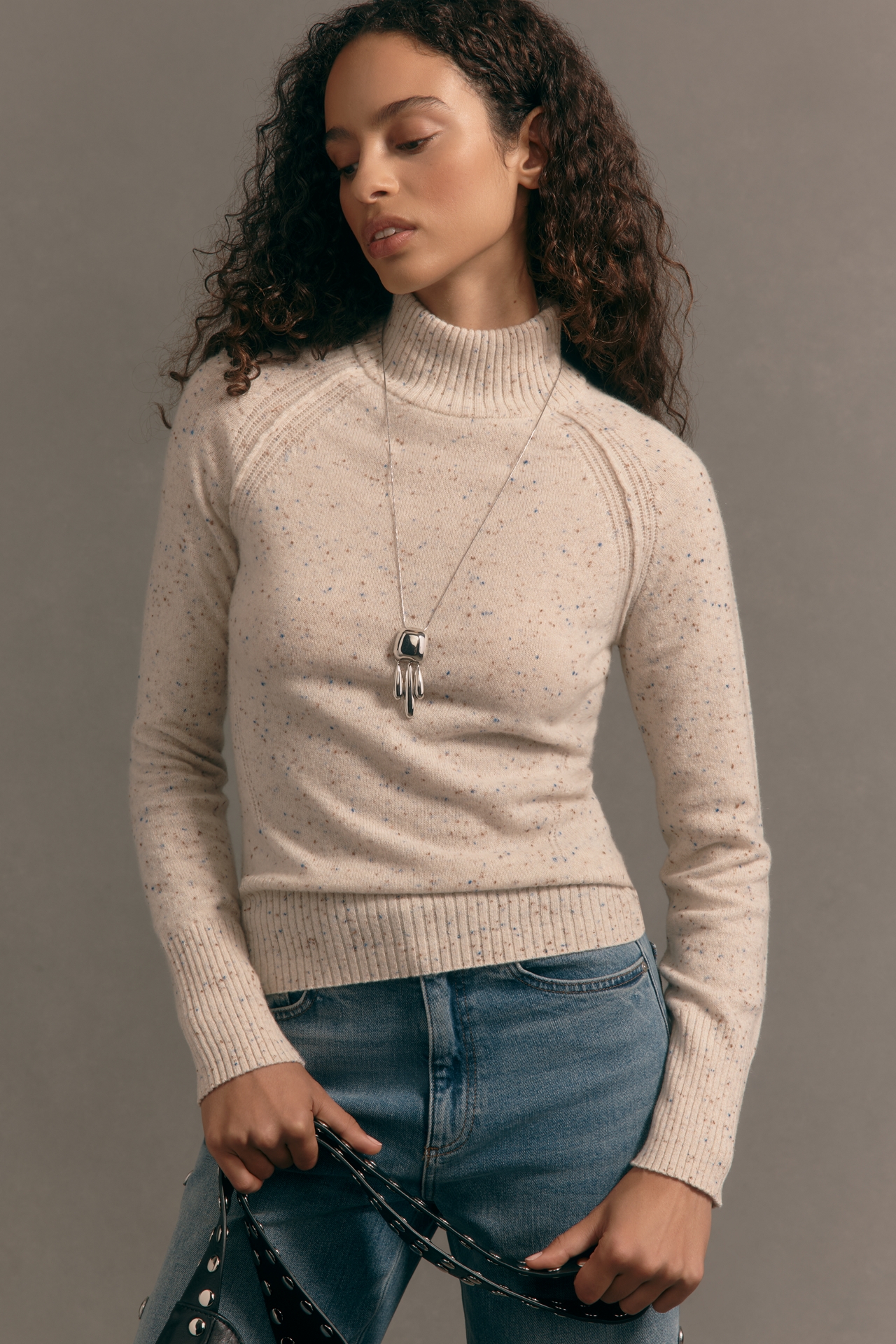 Maeve Cashmere Turtleneck Sweater