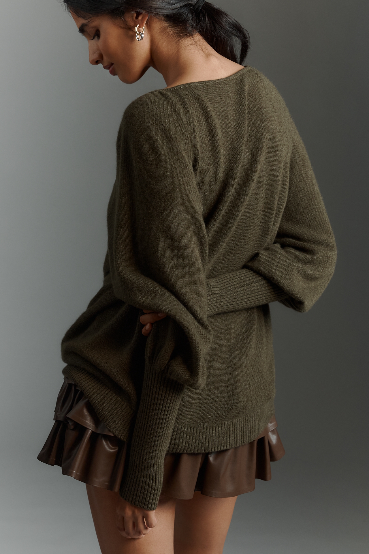 By Anthropologie Cashmere & Wool V-Neck Sweater