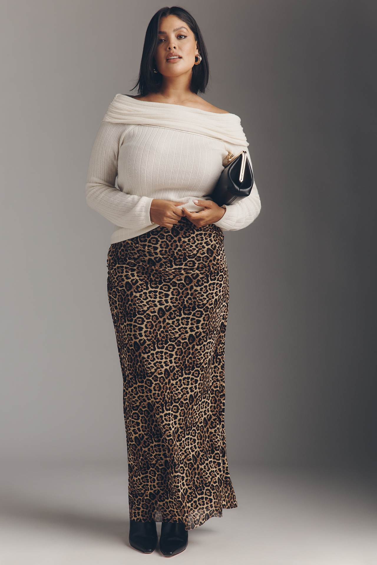 By Anthropologie Off-Shoulder Wool Cashmere Sweater