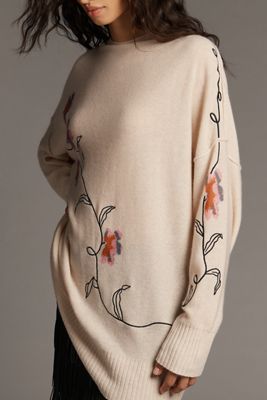 By Anthropologie Mock-Neck Cashmere Sweater