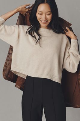 The Goldie Cashmere Long-Sleeve Crew-Neck Sweater