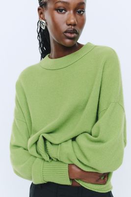 By Anthropologie Goldie 100% Cashmere Long Sleeve Sweater