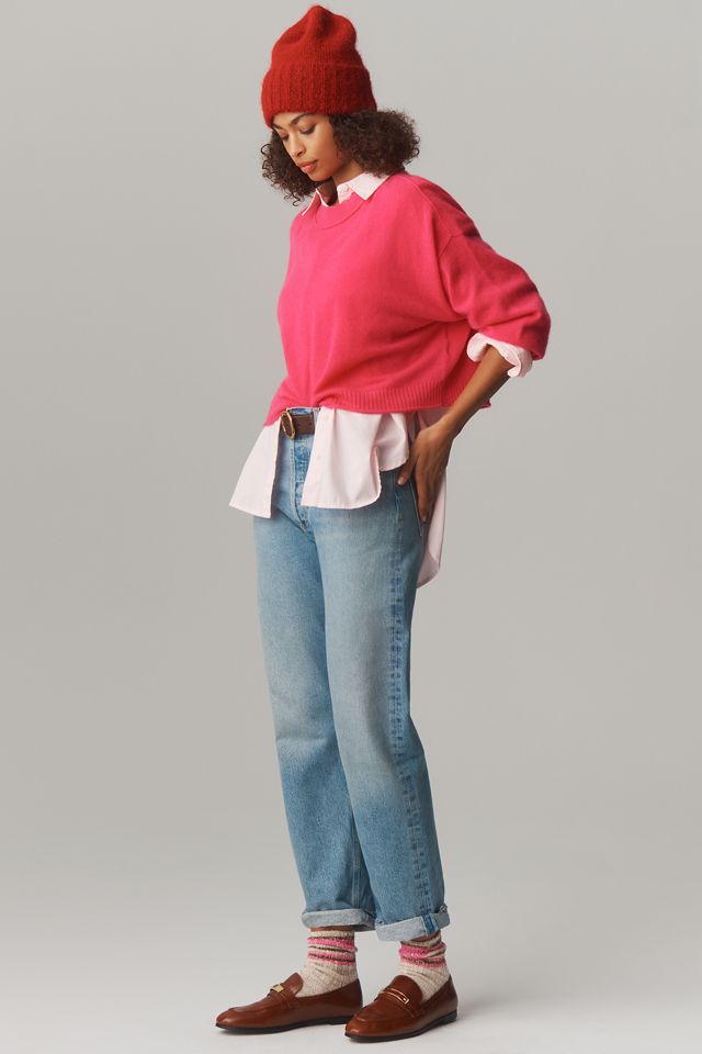 The Goldie Cashmere Long-Sleeve Crew-Neck Sweater #3