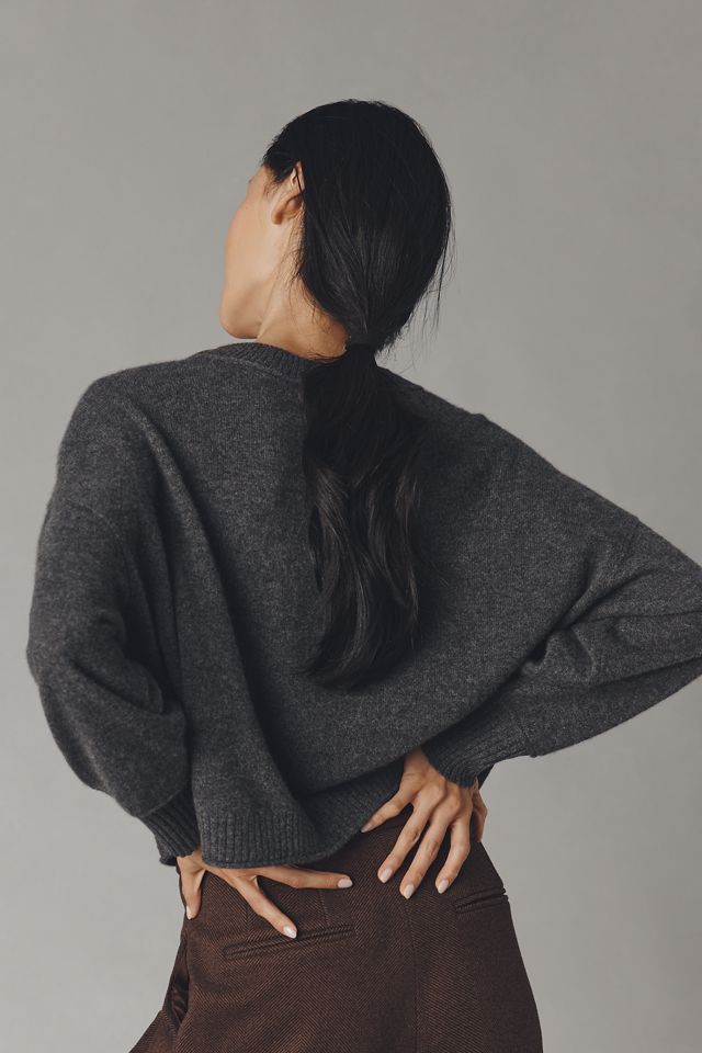 Der Goldie Kaschmir Langarm-Pullover mit Rundhalsausschnitt #1