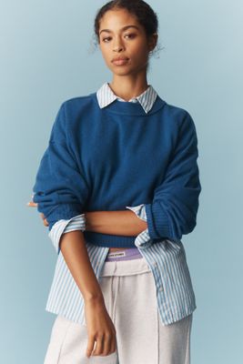 The Goldie Cashmere Long-Sleeve Crew-Neck Sweater