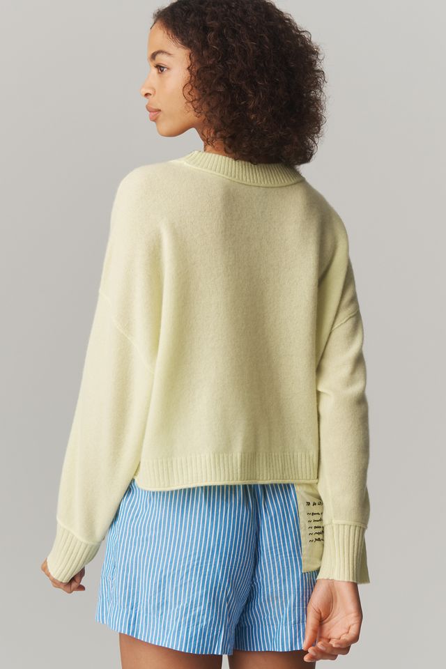 Maglione Goldie 100% Cashmere a Maniche-Lunghe con Scollo-Rotondo #1