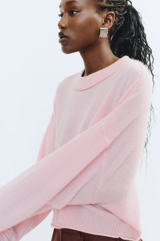 By Anthropologie Goldie 100% Cashmere Long-Sleeve Crew-Neck Sweater #1