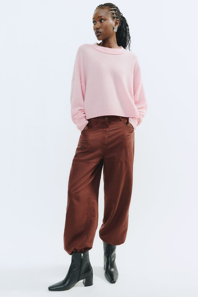 By Anthropologie Goldie 100% Cashmere Long-Sleeve Crew-Neck Sweater #4