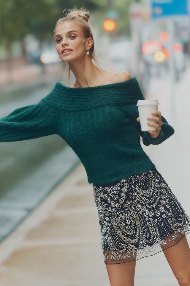 Pilcro Off-Shoulder Batwing Sweater #2