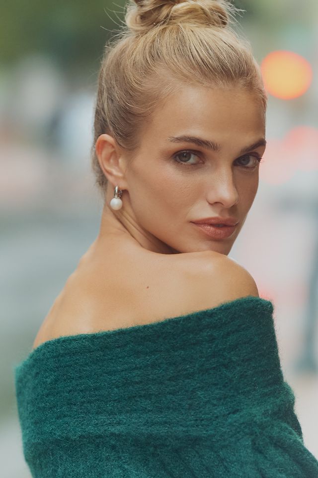 Pilcro Off-Shoulder Batwing Sweater #3
