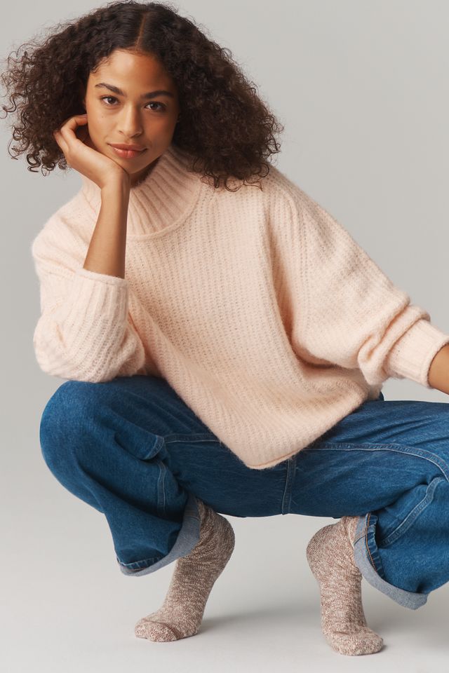 Pilcro Mock-Neck Chunky Sweater #2