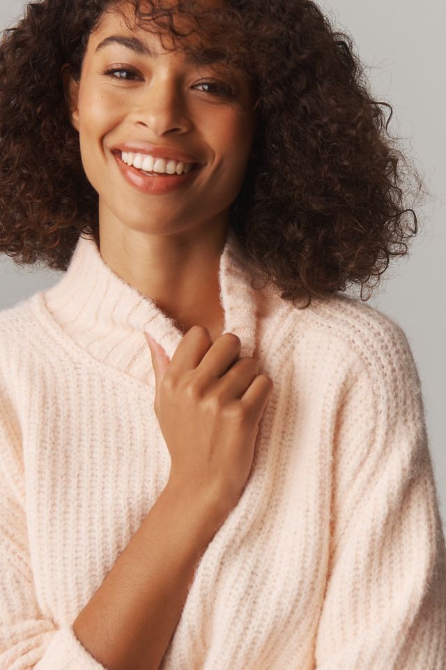 Pilcro Mock-Neck Chunky Sweater #3