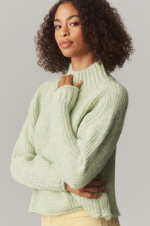 Pilcro Mock-Neck Chunky Sweater #4
