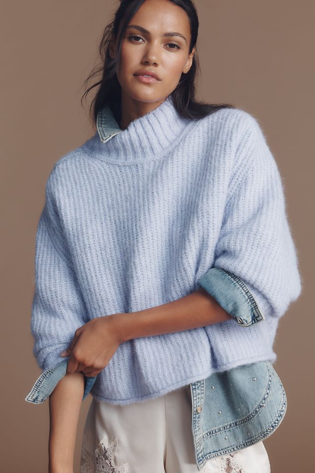 Pilcro Mock-Neck Chunky Sweater #2