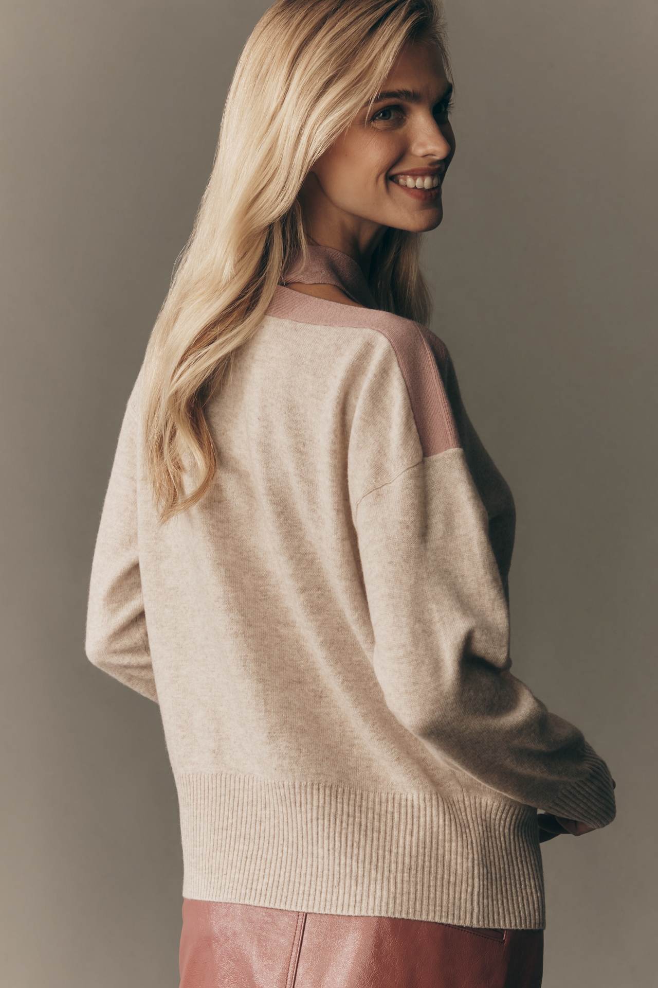 Maeve Cashmere Blend Scarf Cardigan Sweater