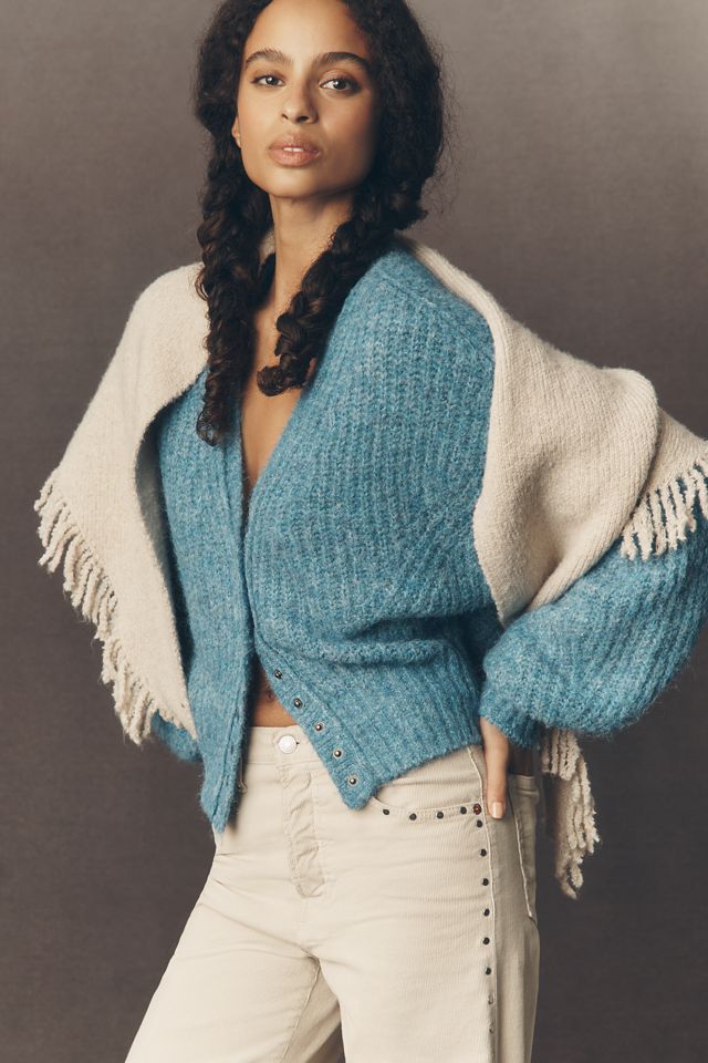 Pilcro Cozy Rib V-Neck Cardigan Sweater | Anthropologie