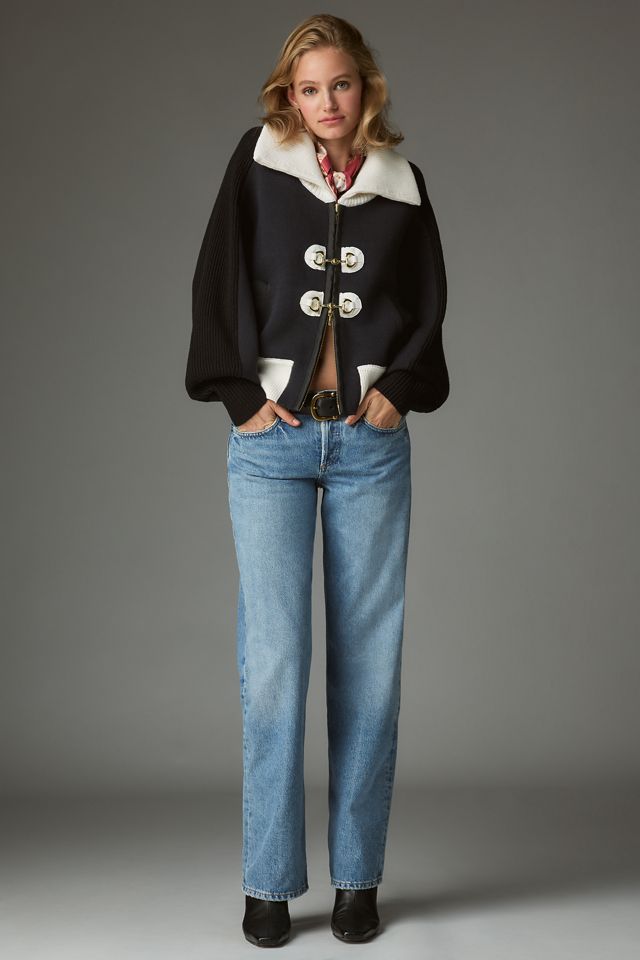 Maeve Structured Collared Cardigan Sweater #2