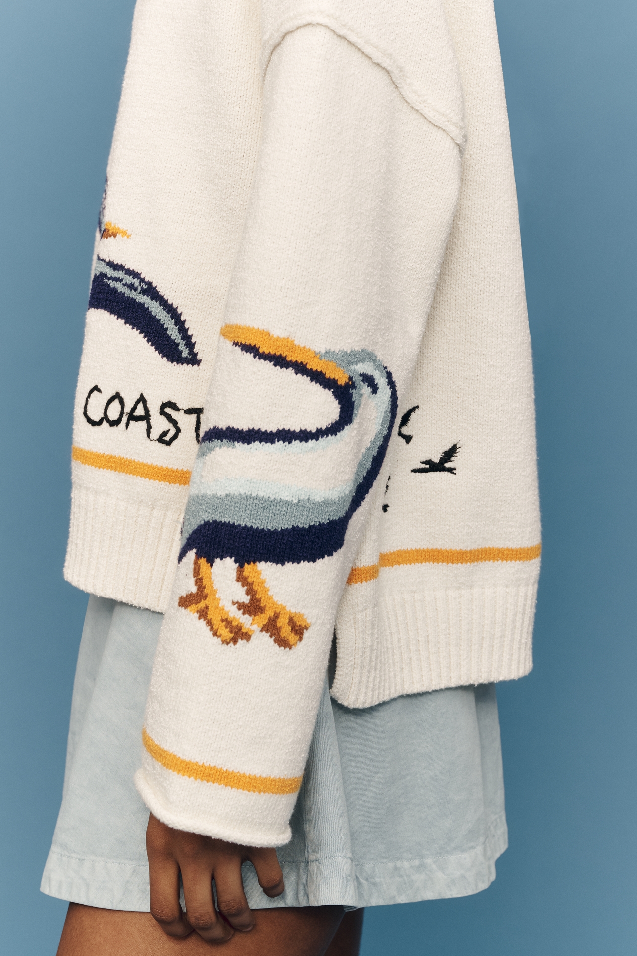 Pilcro Lost Coast Long-Sleeve Crew-Neck Sweater