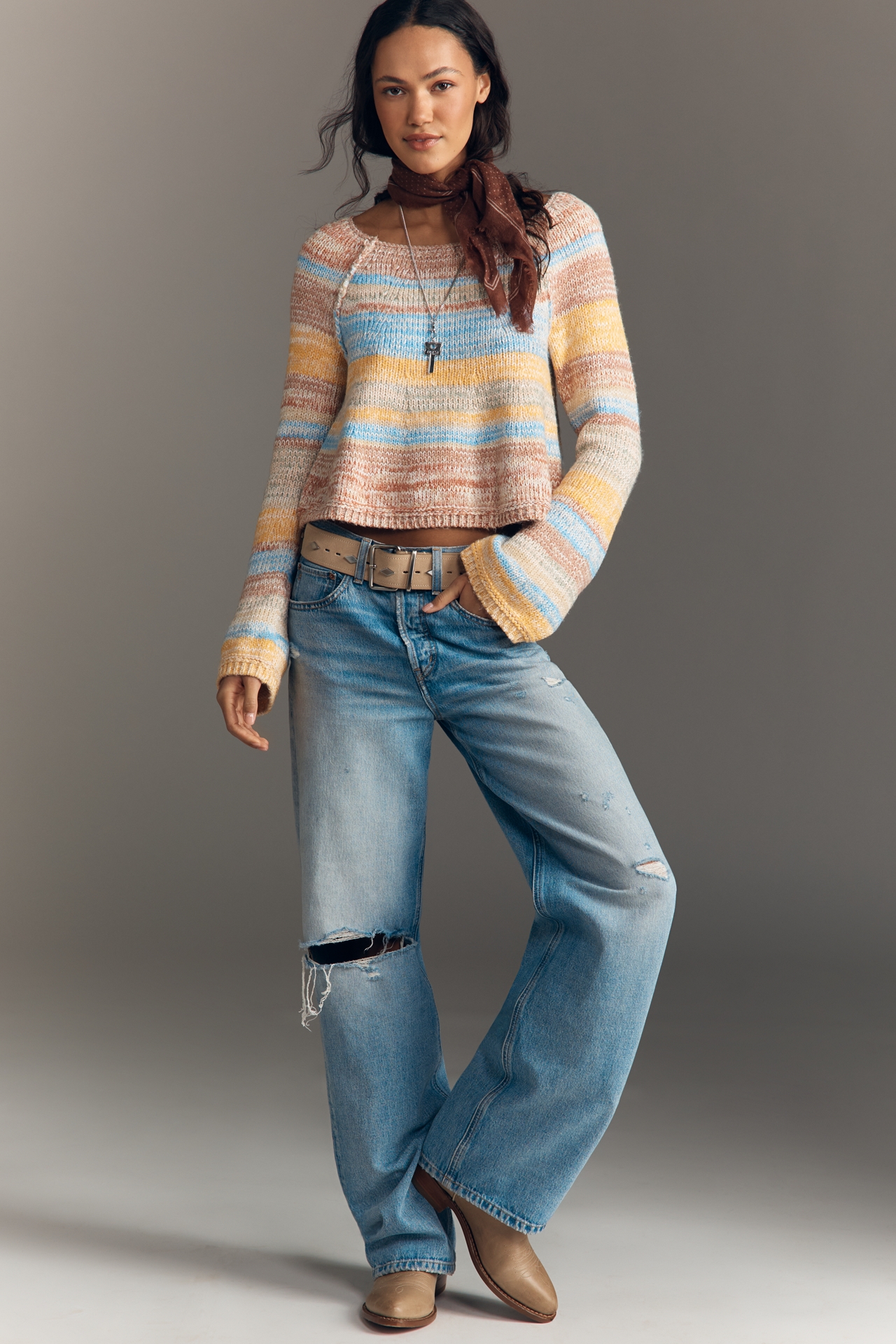 Pilcro Cotton Blend Sweater