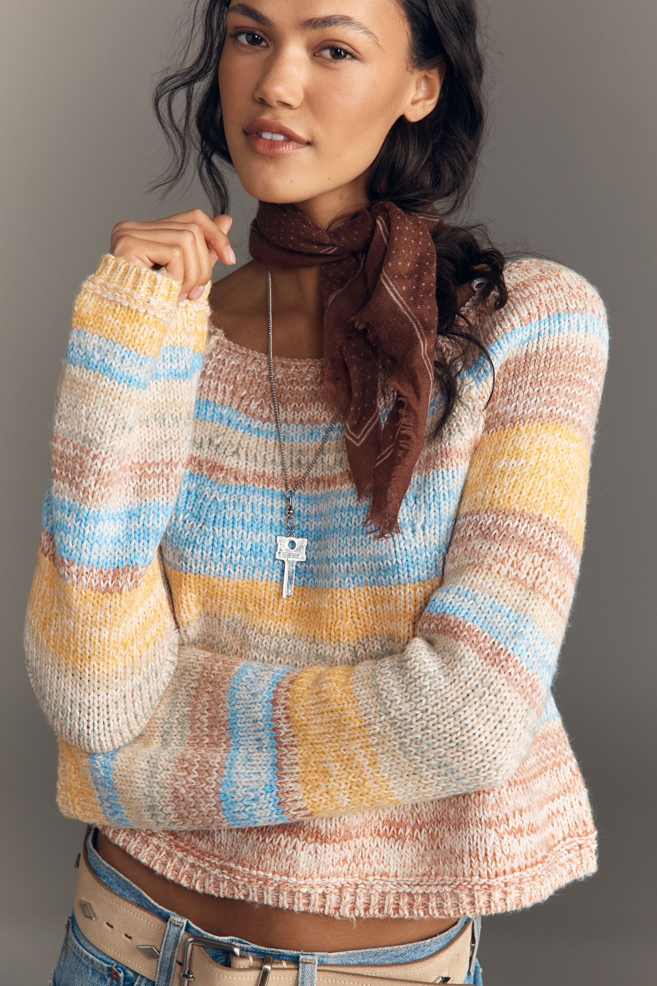 Pilcro Cotton Blend Sweater