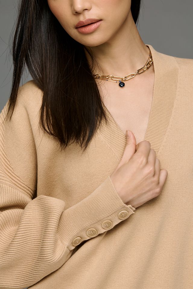Maeve V-Neck Wool Blend Sweater #2