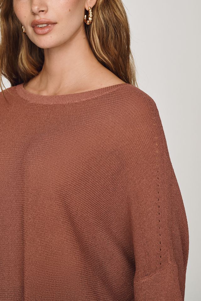 By Anthropologie Crew-Neck Sheer Sweater #1