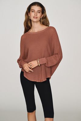 By Anthropologie Crew-Neck Sheer Sweater