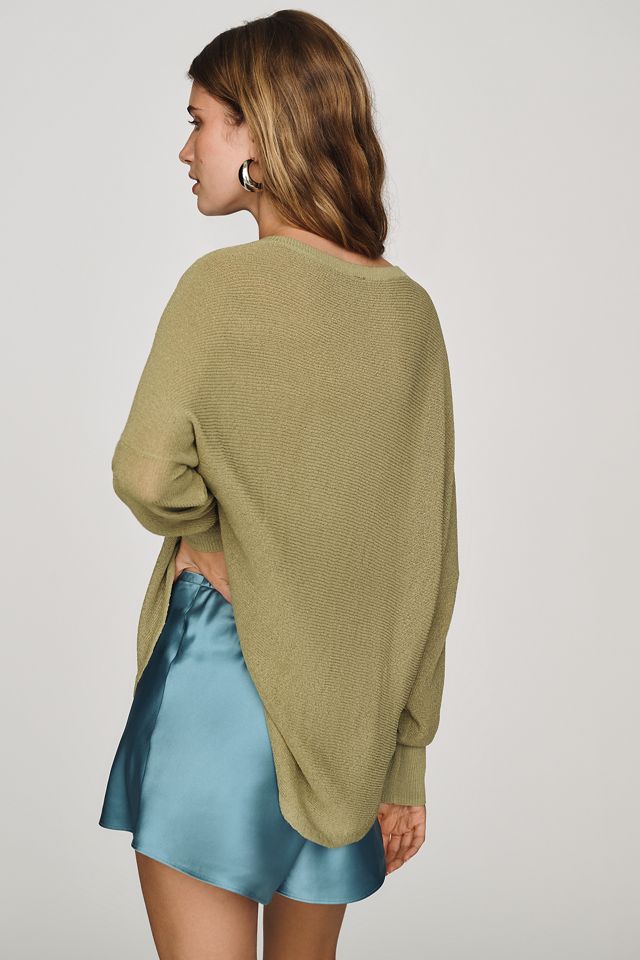 By Anthropologie Crew-Neck Sheer Sweater #1