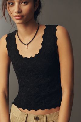 Maeve Scallop Knit Tank