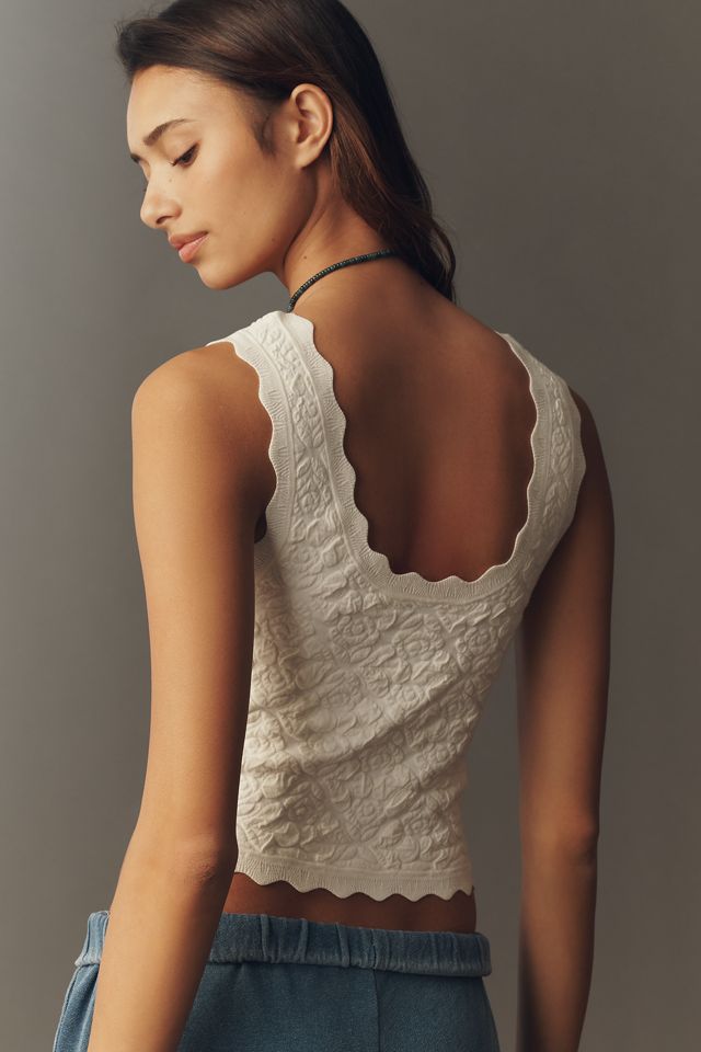 Maeve Scallop Knit Tank #1