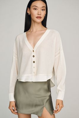 Jensen Cashmere Crop Polo Sweater by Pilcro | Anthropologie