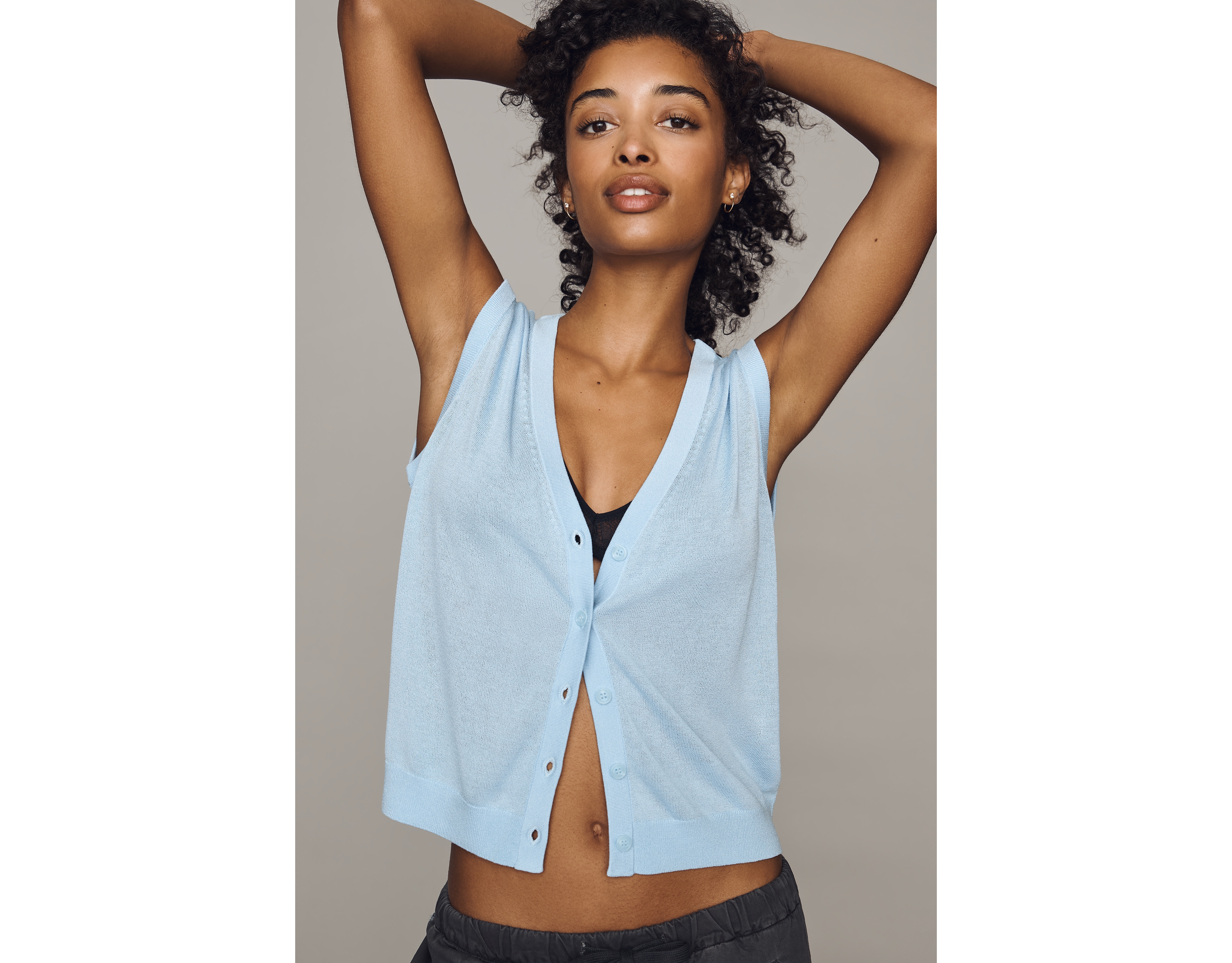 By Anthropologie Semi-Sheer Sweater Vest
