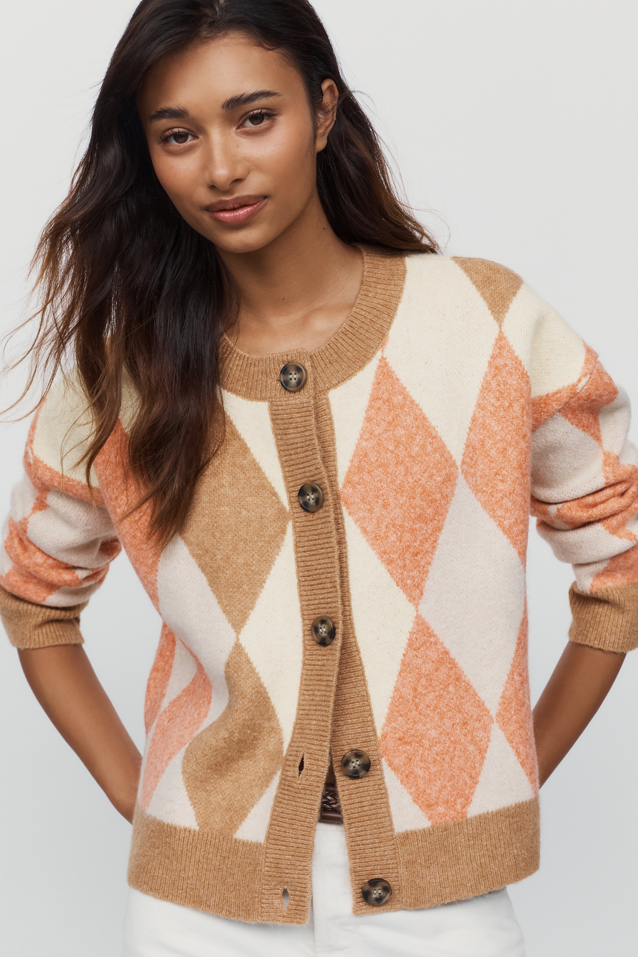 Maeve Argyle Cardigan Sweater