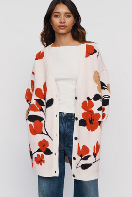 Pilcro Cotton Wool Blend Coatigan by Anthropologie