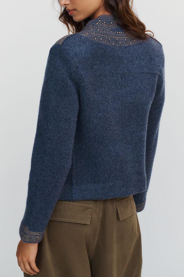 Pilcro Wool Blend Studded Cardigan #3