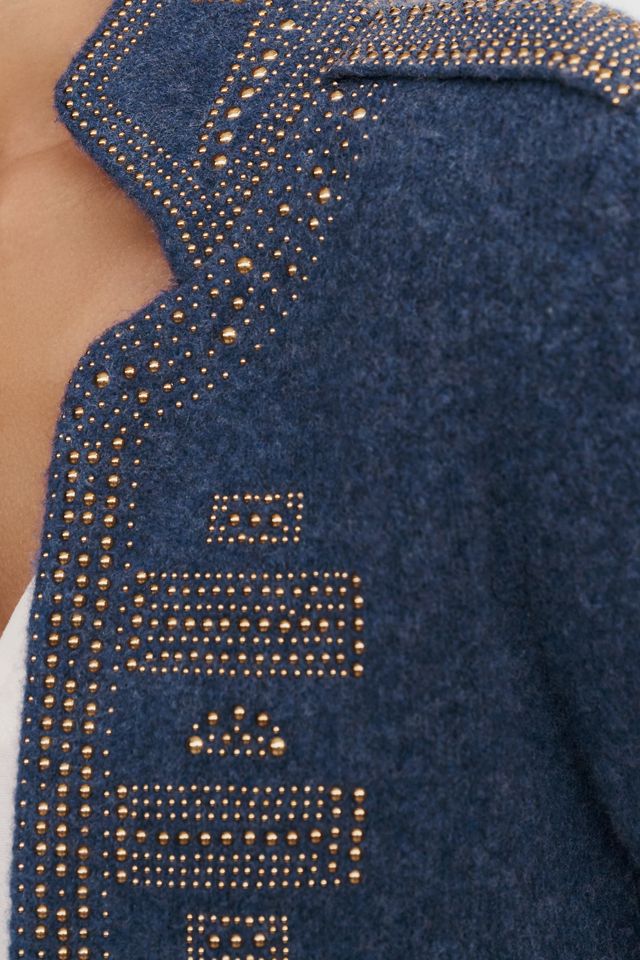 Pilcro Wool Blend Studded Cardigan #4