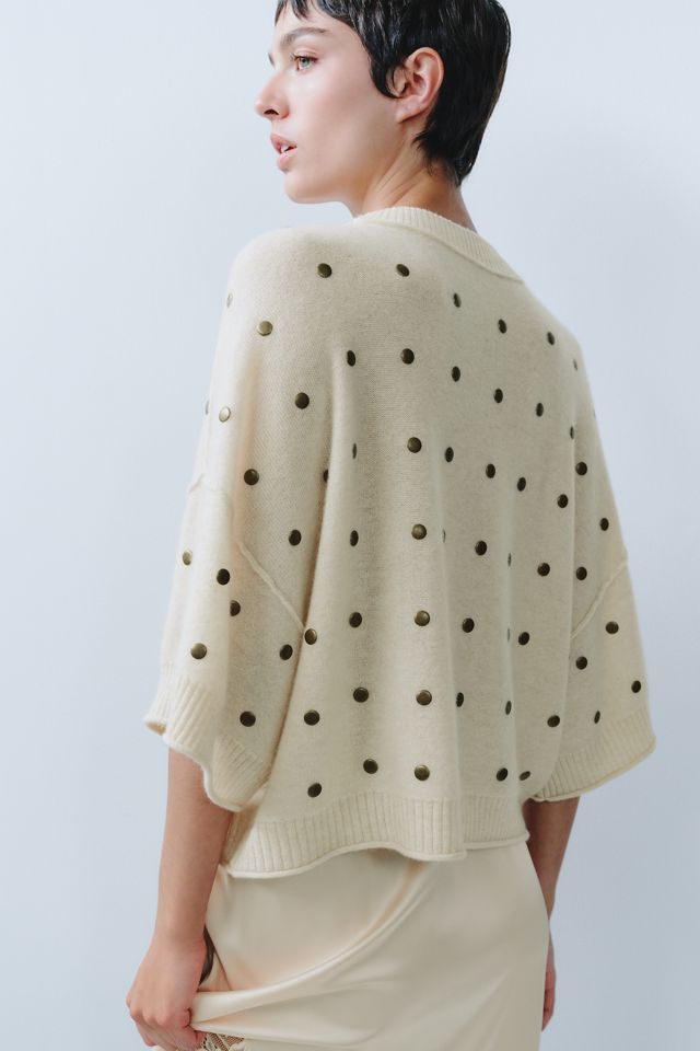 By Anthropologie Goldie 100% Cashmere Short Sleeve Sweater #4
