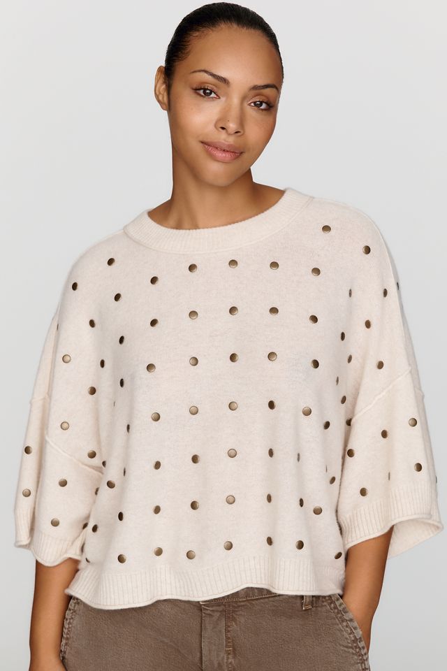 By Anthropologie Goldie 100% Cashmere Short Sleeve Sweater #5