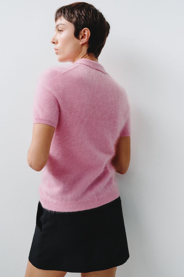 Maeve 100% Brushed Cashmere Polo Sweater #3