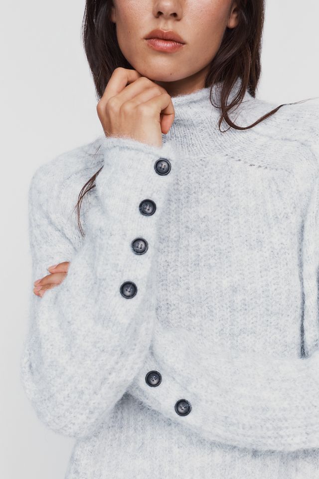 Pilcro Astrid Wool Blend Mock Neck Sweater #1