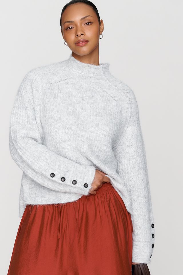 Pilcro Astrid Wool Blend Mock Neck Sweater #5