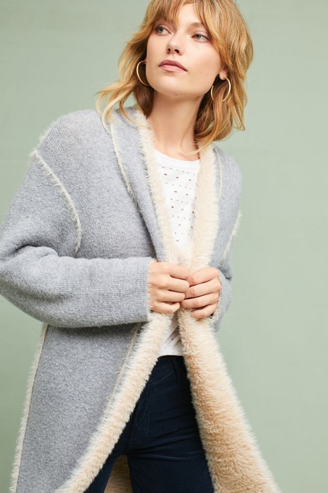 Sarah Longline Cardigan, Grey #1