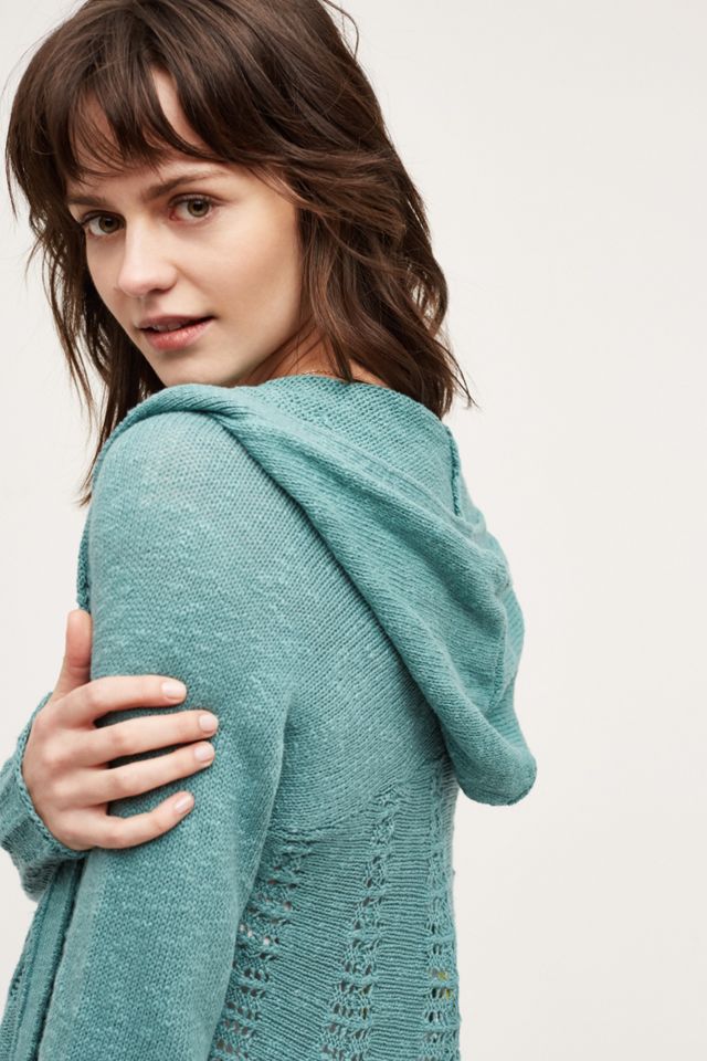 Hooded Openwork Cardigan #3