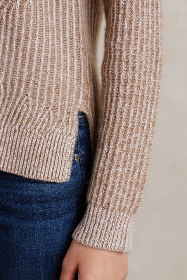 Cabled Cashmere V-Neck #3