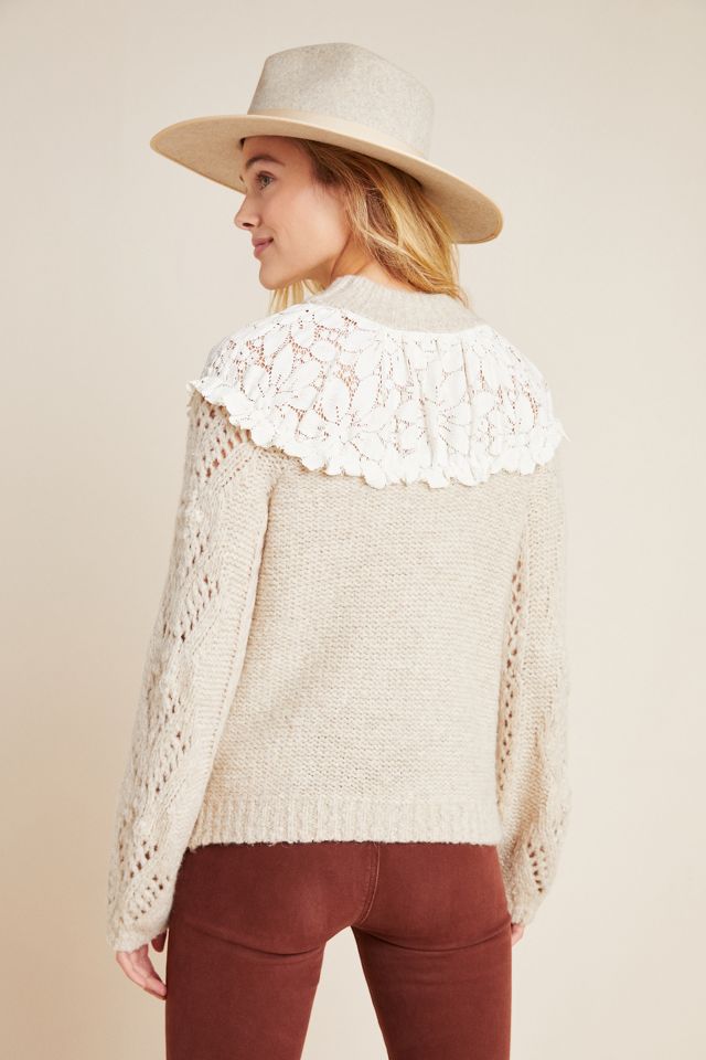 By Anthropologie Pointelle Babydoll Sweater  Anthropologie Japan - Women's  Clothing, Accessories & Home