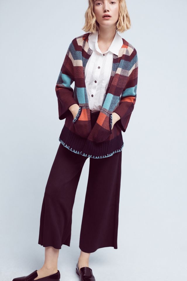 Plaid Sweater Jacket #1